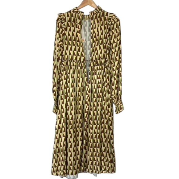 Kitri Savannah Chocolate Tile Midi dress - Picture 6 of 12